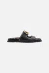 Camilla Lucia Cf Buckle Sandal Coast To Coast In Black