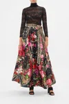 Camilla Maxi Wrap Skirt Reservation For Love In Black/red