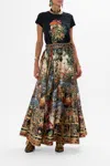 Camilla Maxi Wrap Skirt Tapestry Totems In Brown