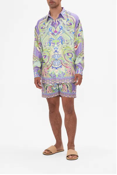 Camilla Mens Oversized Shirt Amsterdam Jewel In Purple