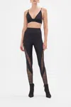 Camilla Mesh Soft Pull On Tri Bra Solid Black In Black