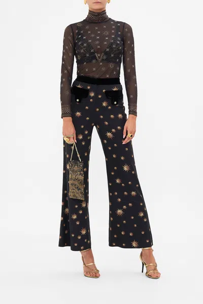 Camilla Mesh Turtleneck Soul Of A Star Gazer In Black