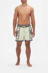 Camilla Mid Length Boardshort Double Dutch In Green