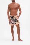 Camilla Mid Length Boardshort Lady Of The Moon In Black