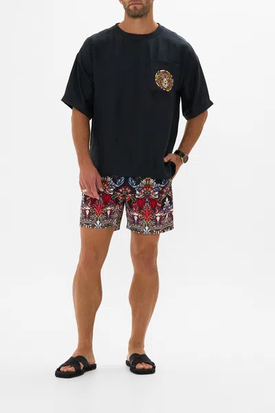 Camilla Mid Length Boardshort Leadlight Legends In Black