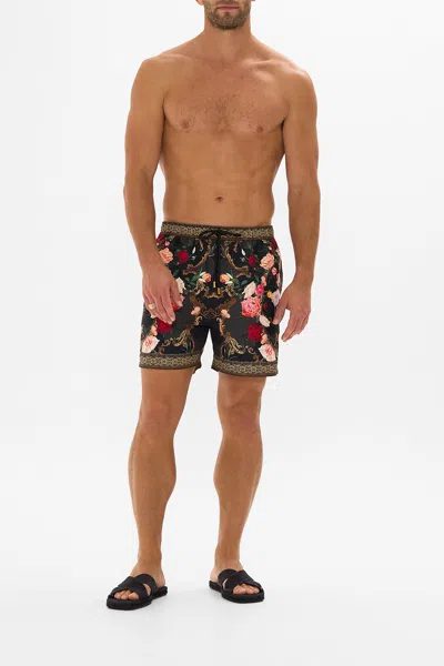 Camilla Mid Length Boardshort Magic In The Manuscripts In Black