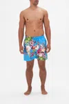 Camilla Mid Length Boardshort Nectar Of The Gods In Blue
