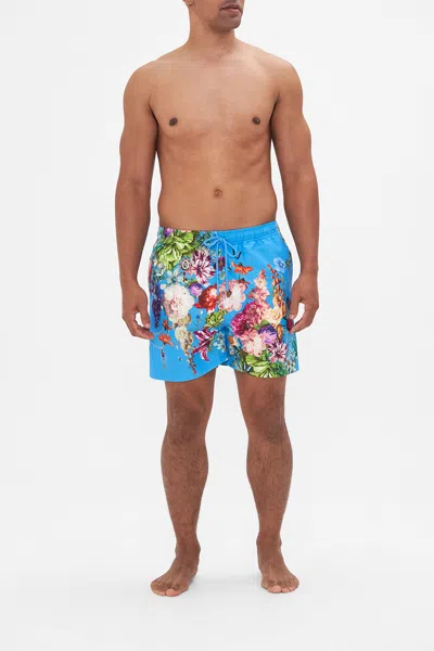 Camilla Mid Length Boardshort Nectar Of The Gods In Blue