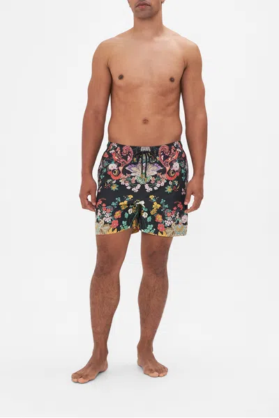 Camilla Mid Length Boardshort We Wore Folklore In Black