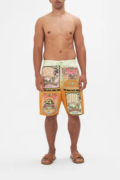 Camilla Mid Length Walk Short Lets Chase Rainbows In Orange
