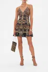 Camilla Mini Dress With Cut Out Masked At Moonlight In Black