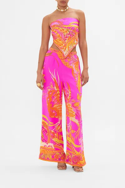 Camilla Eboutique Minimal Wide Leg Pant A Heart That Flutters In Pink