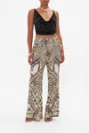 Camilla Minimal Wide Leg Pant Mosaic Muse In Brown/grey
