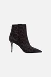 Camilla Natalie Heel Mesh Boot Solid Black In Black