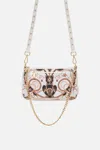Camilla Nylon Multi Pochette Sea Charm In Brown/white
