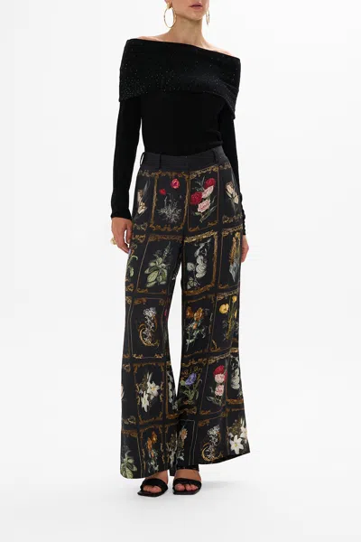 Camilla Off Shoulder Knit Top Magic In The Manuscripts In Black