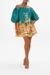 Camilla Off Shoulder Puff Dress The Kindest One Of All In Green