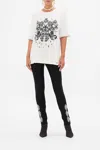 Camilla Oversized Band Tee With Hardware Detail Tales Of Tattoo In Black