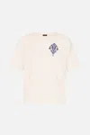 Camilla Oversized Boxy Tee Glaze And Graze In Blue/white