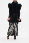 Camilla Oversized Faux Fur Gilet Untamed Royalty In Black