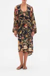 Camilla Oversized Layer With Tie Sleeve Stitched In Time In Black
