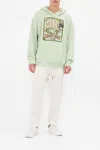 Camilla Oversized Relaxed Fit Hoodie Lets Chase Rainbows In Green