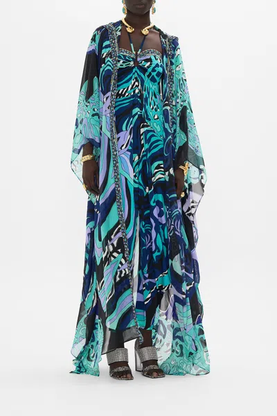 Camilla Oversized Robe Vividly Venice In Pink