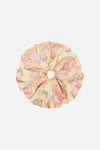 Camilla Oversized Scrunchie Cosmic Tuscan In Green