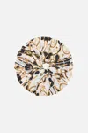 Camilla Oversized Scrunchie Sea Charm In White