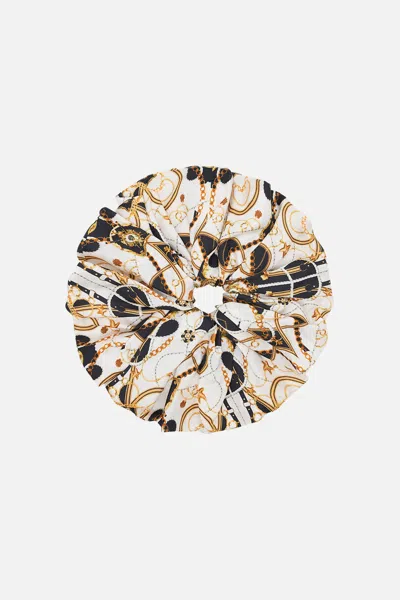 Camilla Oversized Scrunchie Sea Charm In Black