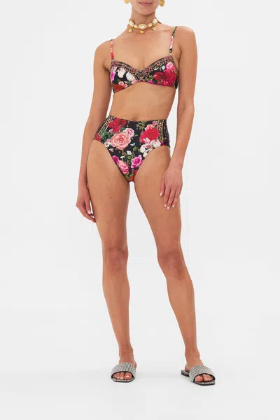 Camilla Panelled Bra Reservation For Love In Black/pink/red