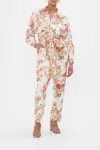 Camilla Panelled Drawstring Zip Jumpsuit Sew Yesterday In White