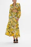 Camilla Panelled Flared Long Skirt Paths Of Gold