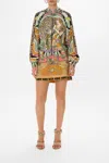 Camilla Panelled Sleeve Blouson Bomber Day Trippin In Beige