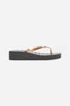 Camilla Platform Thongs Coast To Coast In Black