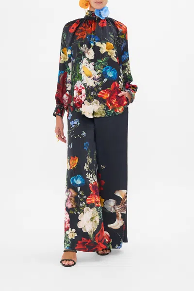 Camilla Raglan Button Up Shirt A Still Life In Black