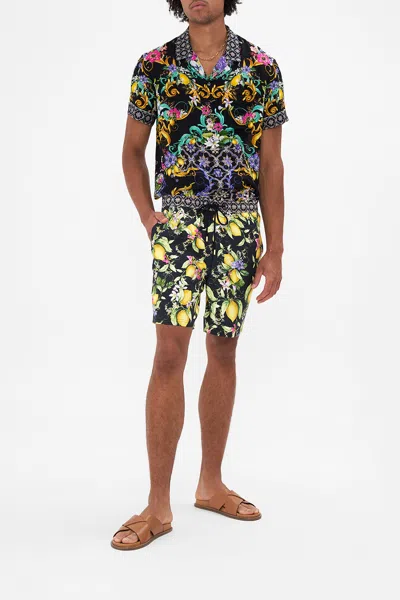 Camilla Relaxed Baggy Walk Short Meet Me In Marchesa In Black