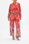 Camilla Relaxed Bomber Jacket The Summer Palace In Red