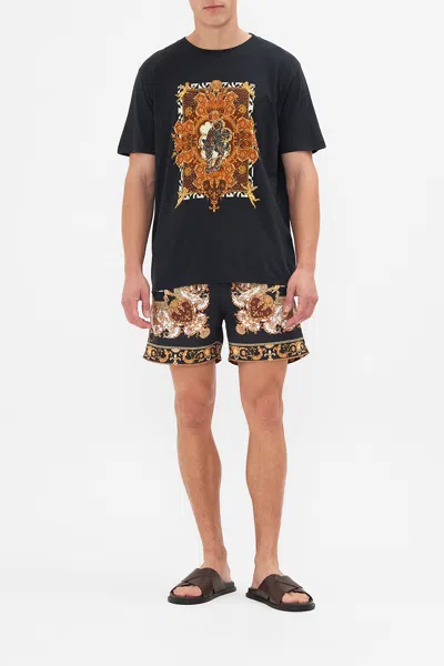 Camilla Relaxed Fit Tee Feeling Fresco In Black/brown