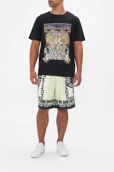 Camilla Relaxed Heavyweight Tee Day Trippin In Black