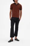 Camilla Relaxed Polo Shirt Feeling Fresco In Black/brown