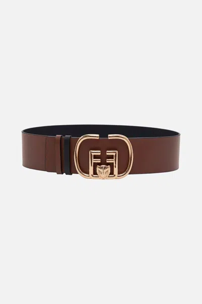 Camilla Reversible Buckle Belt Tan In Brown