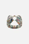 Camilla Ring Headband Plumes And Parterres In White