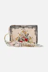 Camilla Ring Scarf Clutch Etched Into Eternity In Beige/