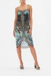 Camilla Ring Trim Long Sarong Azure Allure In Blue