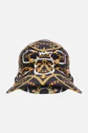 Camilla Ruched Beach Hat Coast To Coast In Black