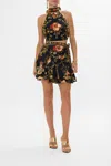 Camilla Ruffle Hem Wrap Skirt Stitched In Time In Black