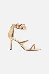 Camilla Saskia Chain Anklet High Heel Sandal Gold