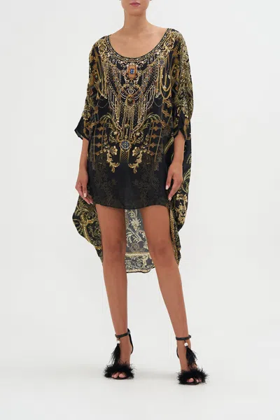 Camilla Scoop Back Hem Dress The Night Is Noir In Black