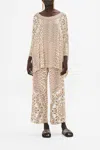 Camilla Scoop Neck Slouch Tee Grotto Goddess In Beige